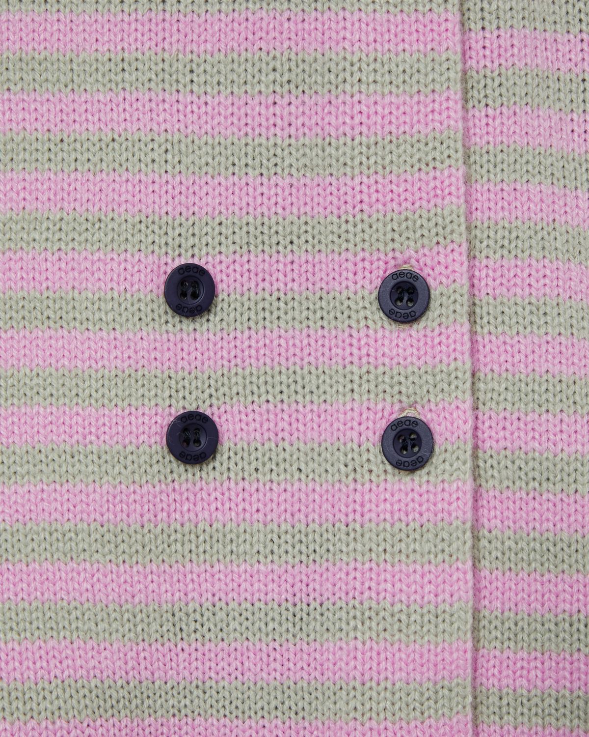 에이이에이이(AEAE) STRIPE BLOCK CARDIGAN [NAVY]