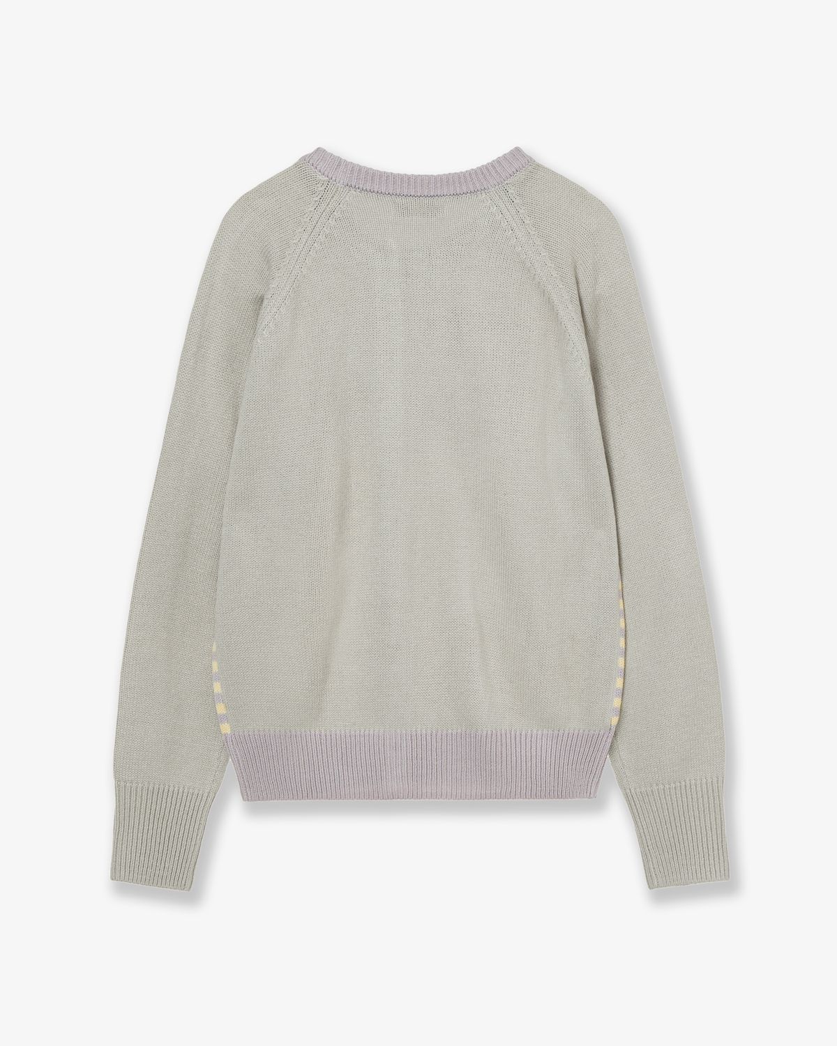 에이이에이이(AEAE) STRIPE BLOCK CARDIGAN [YELLOW]