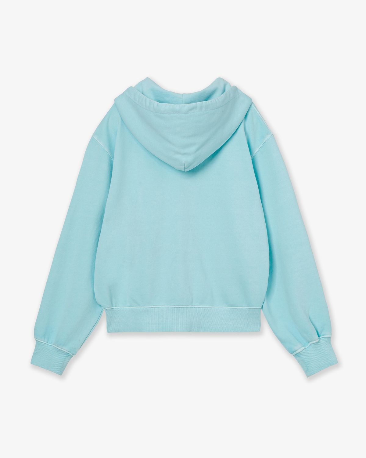에이이에이이(AEAE) WEB LOGO WASHED HOOD ZIP UP [BLUE]