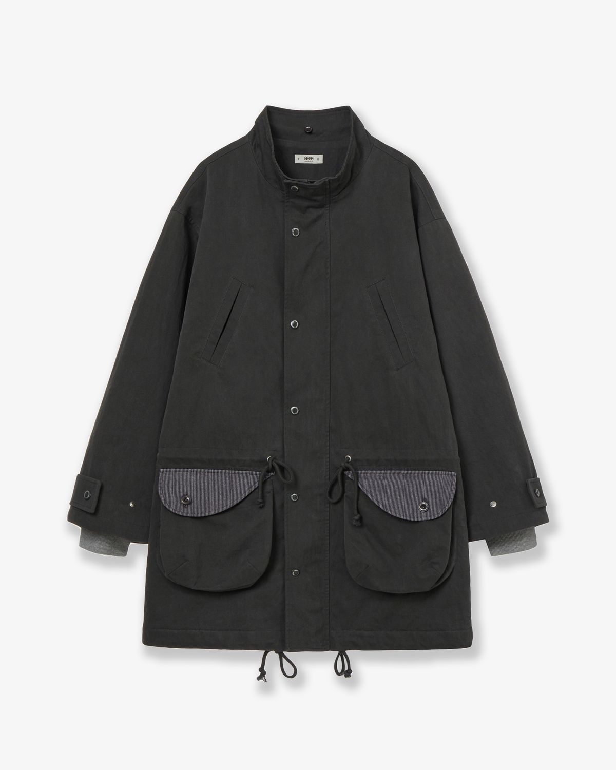 에이이에이이(AEAE) FLOWER BLOCK FIELD JACKET [CHARCOAL]