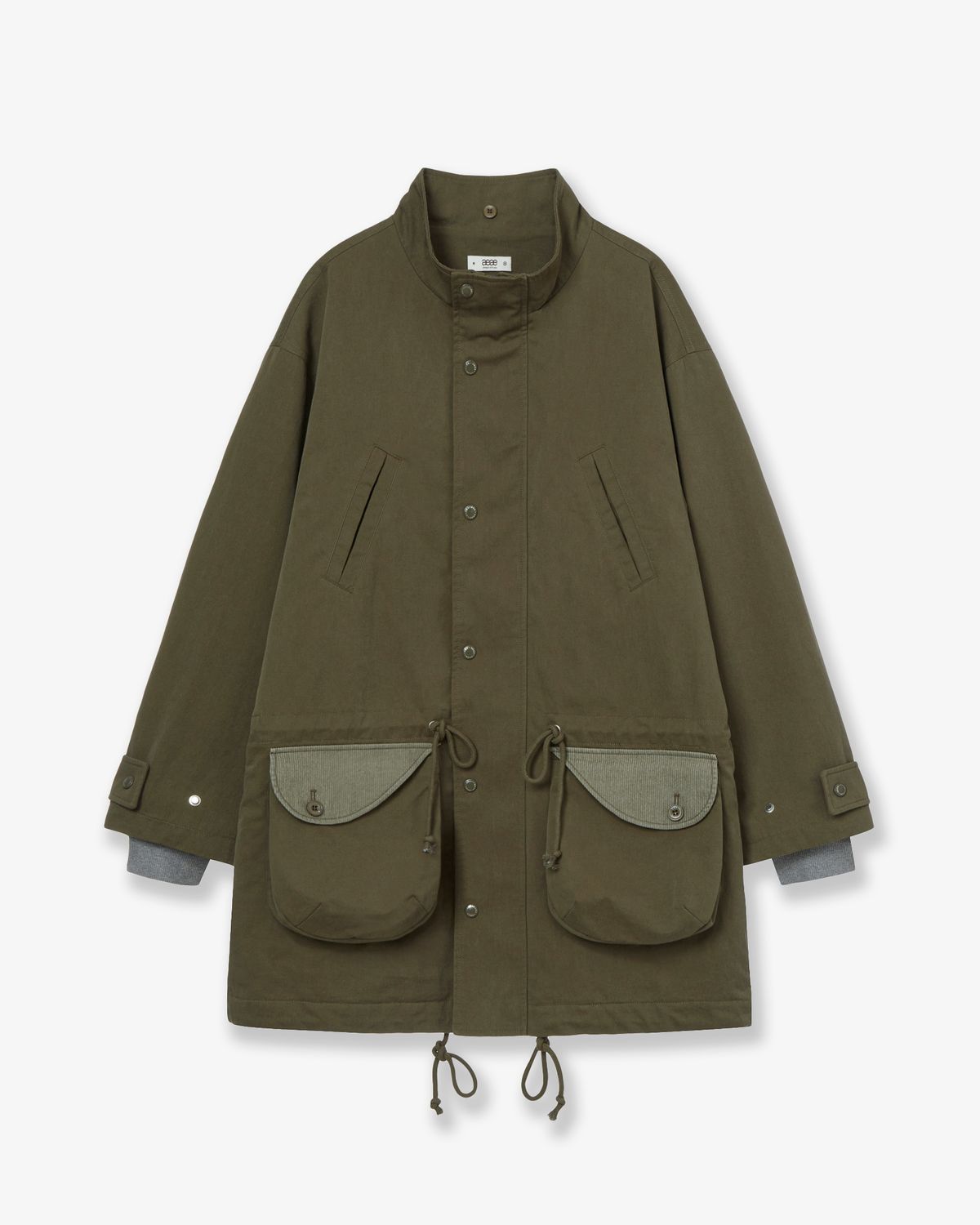 에이이에이이(AEAE) FLOWER BLOCK FIELD JACKET [OLIVE]