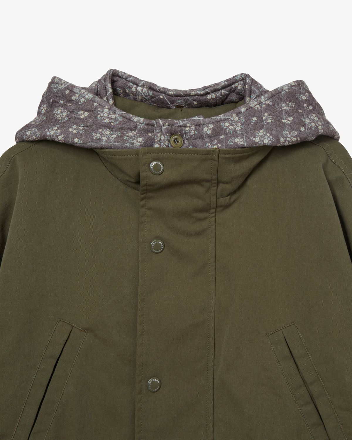에이이에이이(AEAE) FLOWER BLOCK FIELD JACKET [OLIVE]