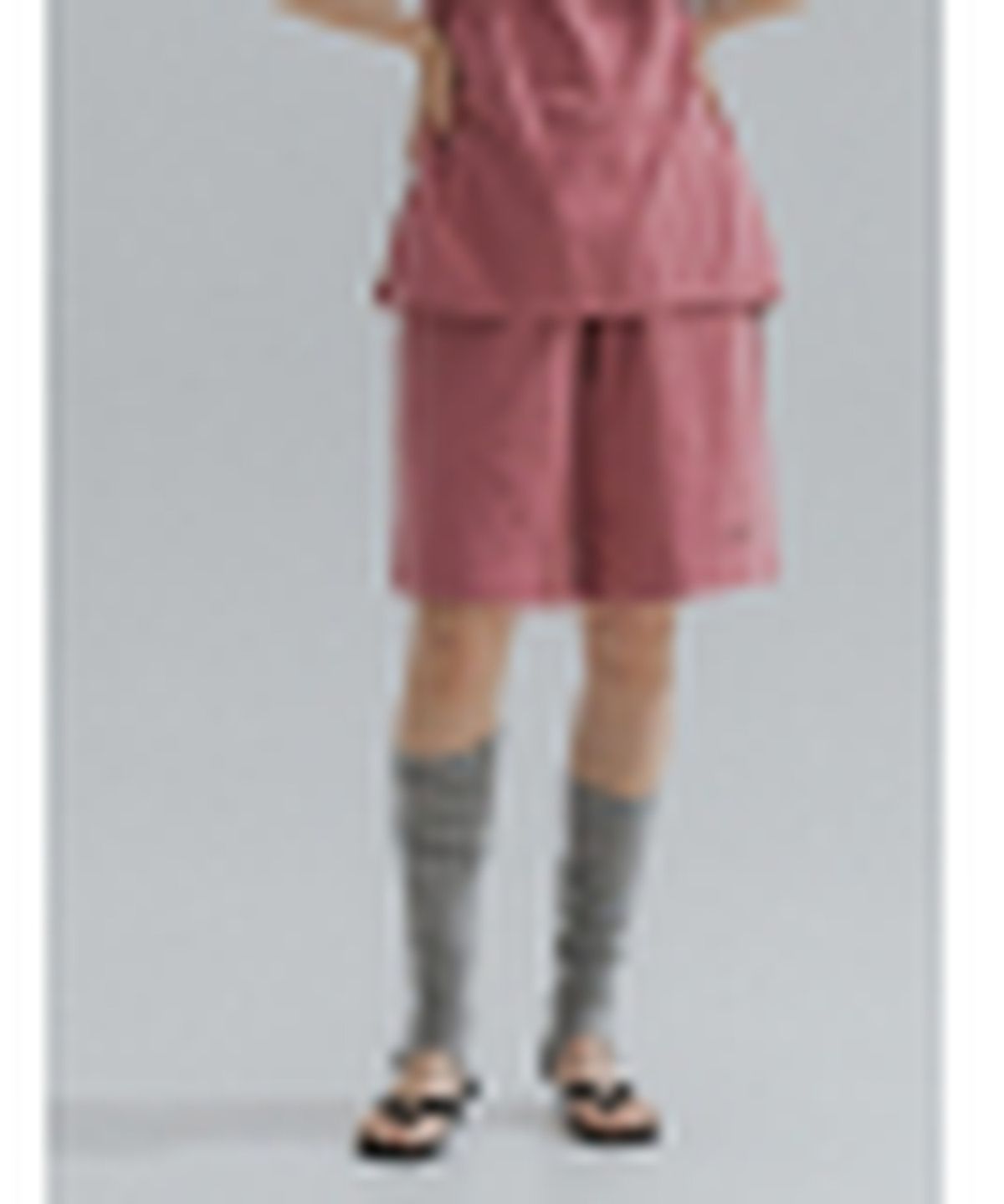 앤하츠(ANNEHEARTS) Bermuda Jersey Shorts_INDIEPINK