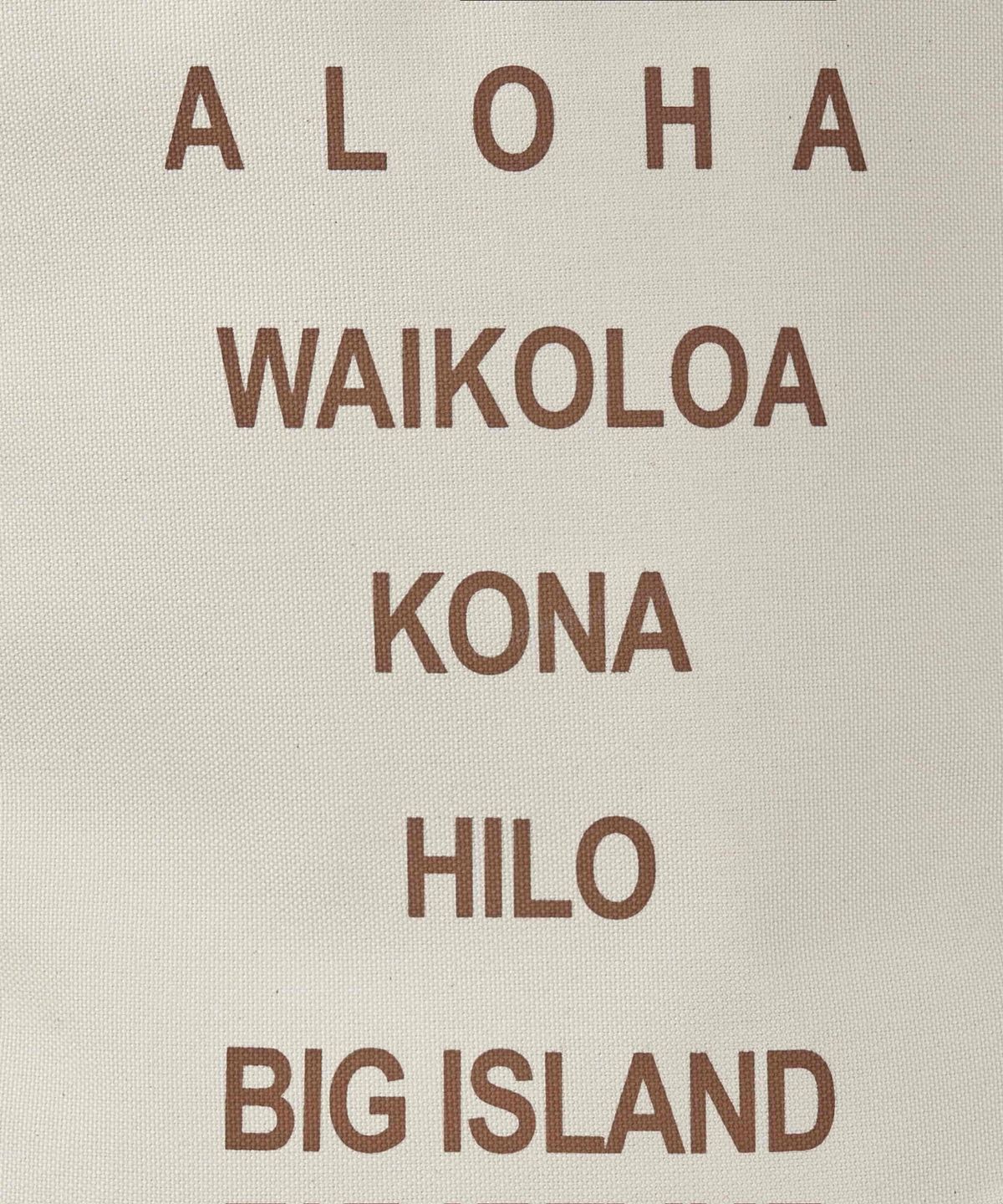 로코하와이(LOCO HAWAII) 알로하 캔버스 토트백 아이보리