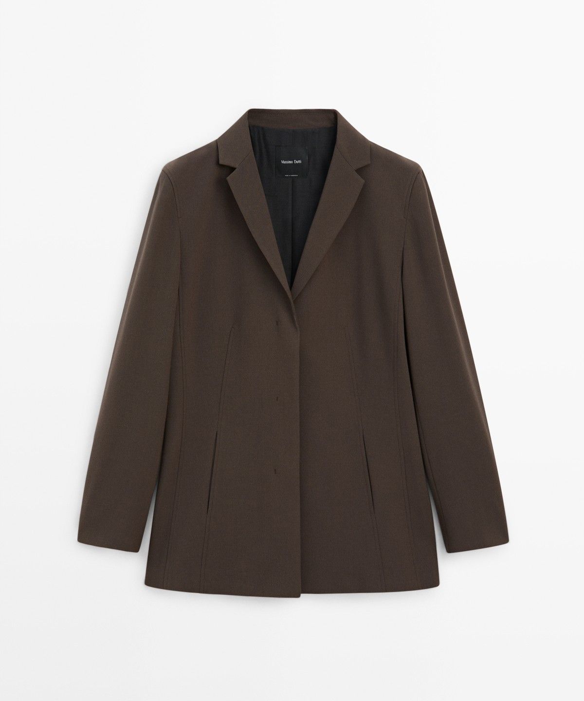 마시모두띠(MASSIMO DUTTI) 울 혼방 플루이드 블레이저