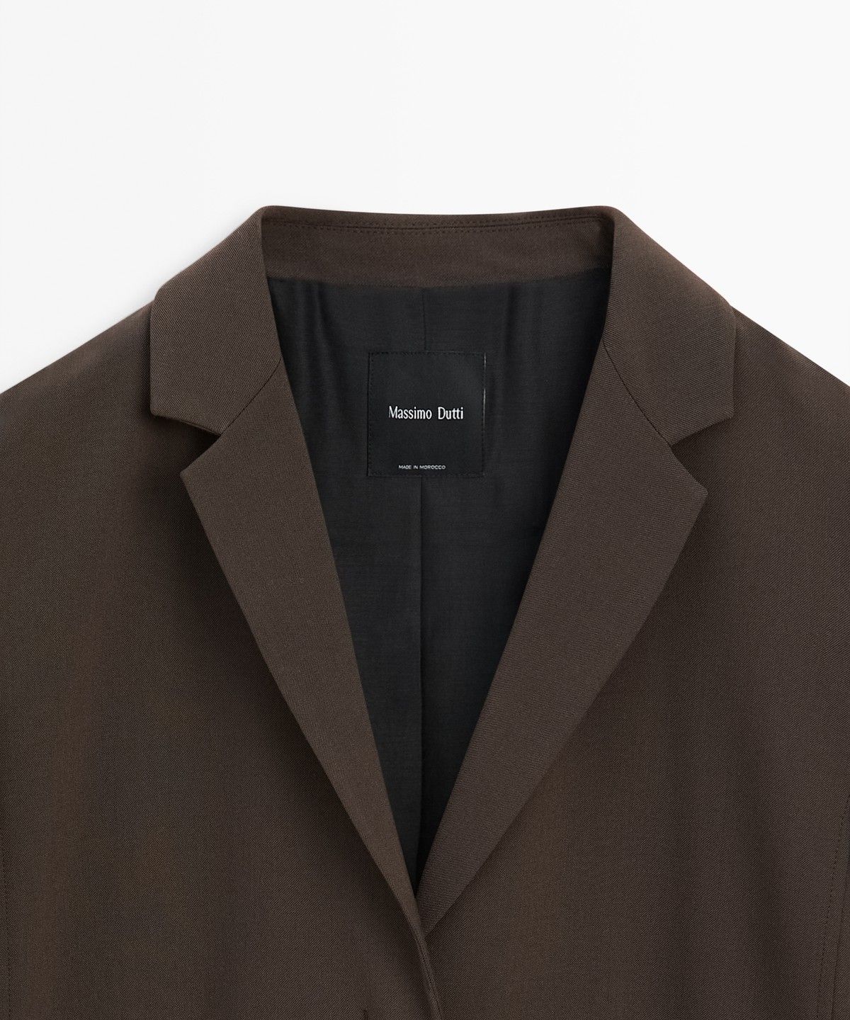 마시모두띠(MASSIMO DUTTI) 울 혼방 플루이드 블레이저