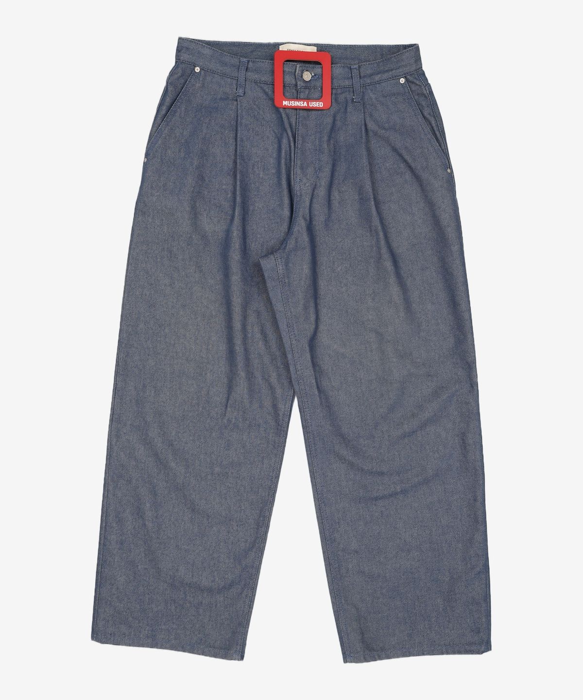 86로드(86ROAD) REAL WIDE ONE TUCK DENIM GREEN BLUE / WIDE 34