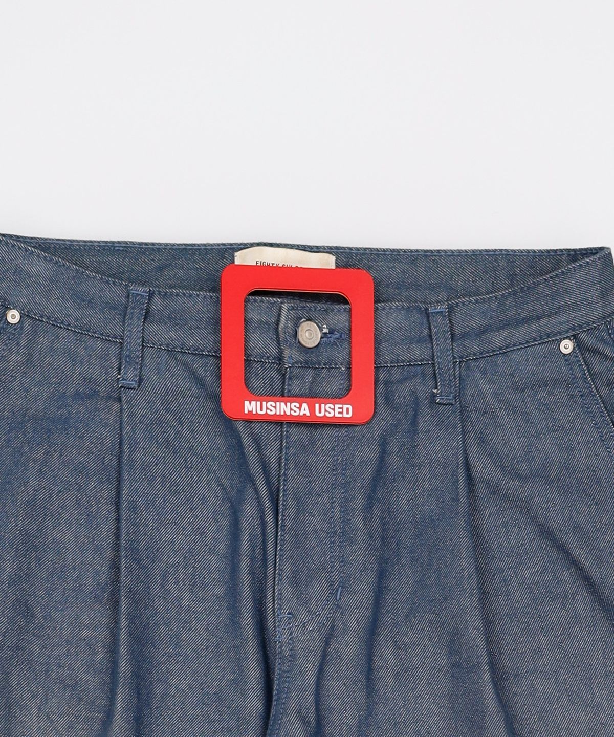86로드(86ROAD) REAL WIDE ONE TUCK DENIM GREEN BLUE / WIDE 34