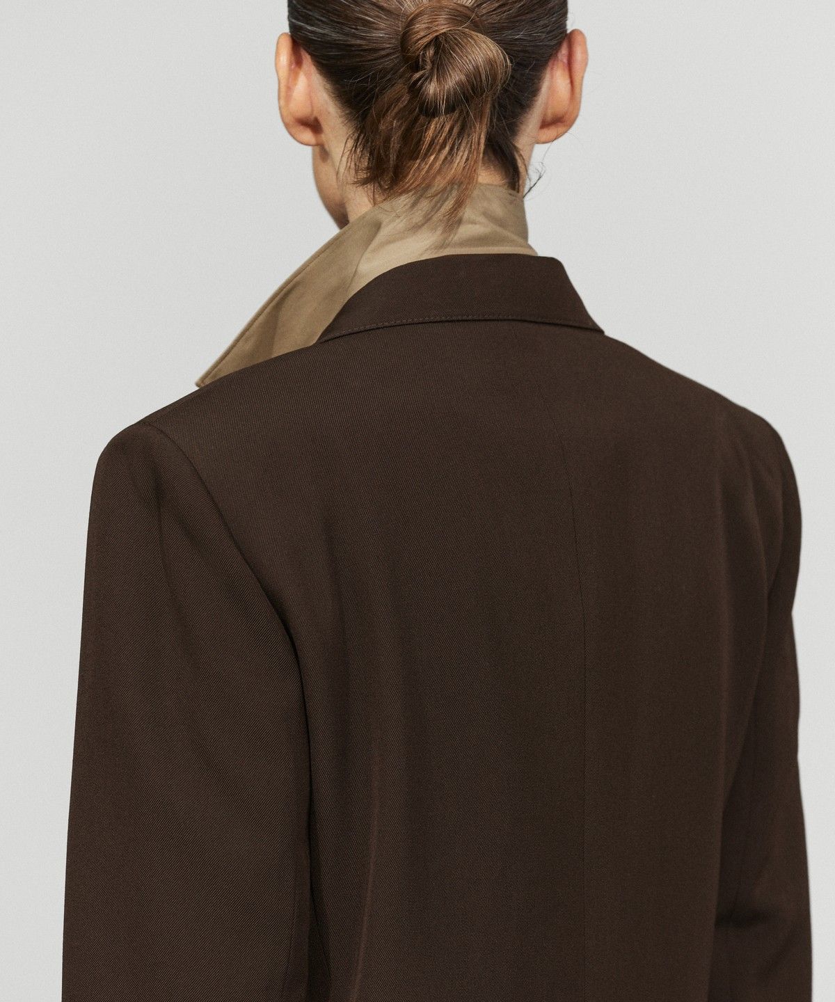 마시모두띠(MASSIMO DUTTI) 플루이드 울 블렌드 블레이저