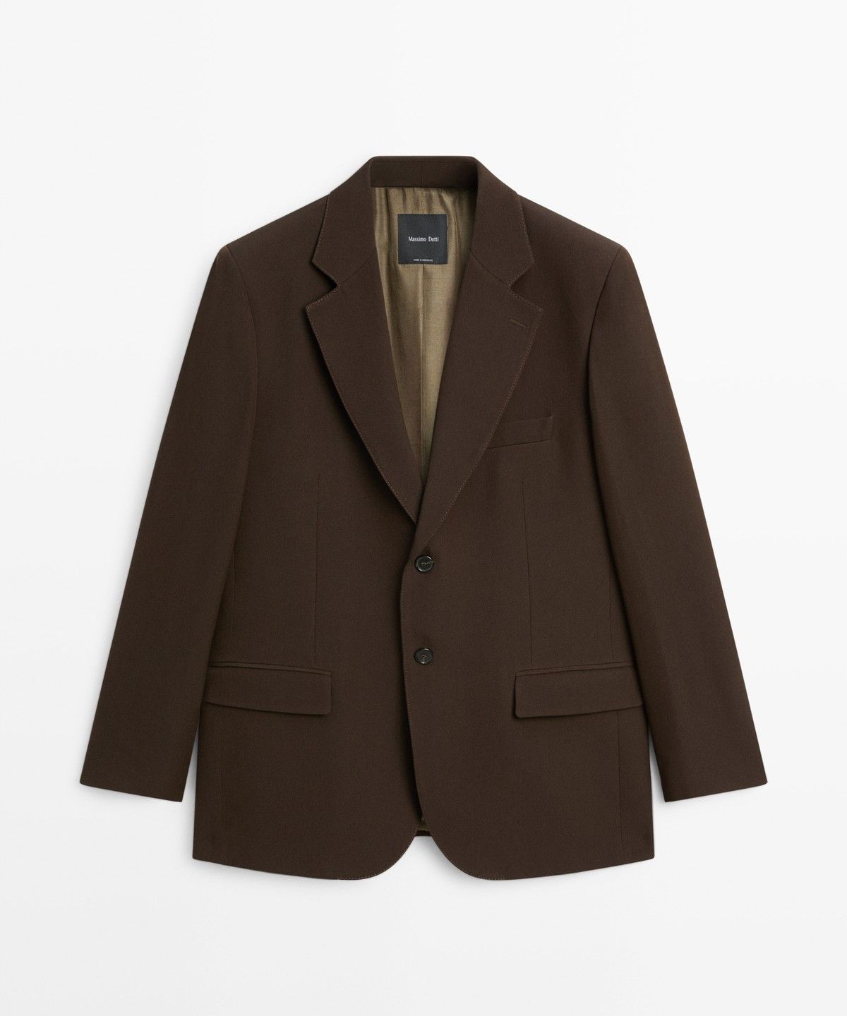 마시모두띠(MASSIMO DUTTI) 플루이드 울 블렌드 블레이저