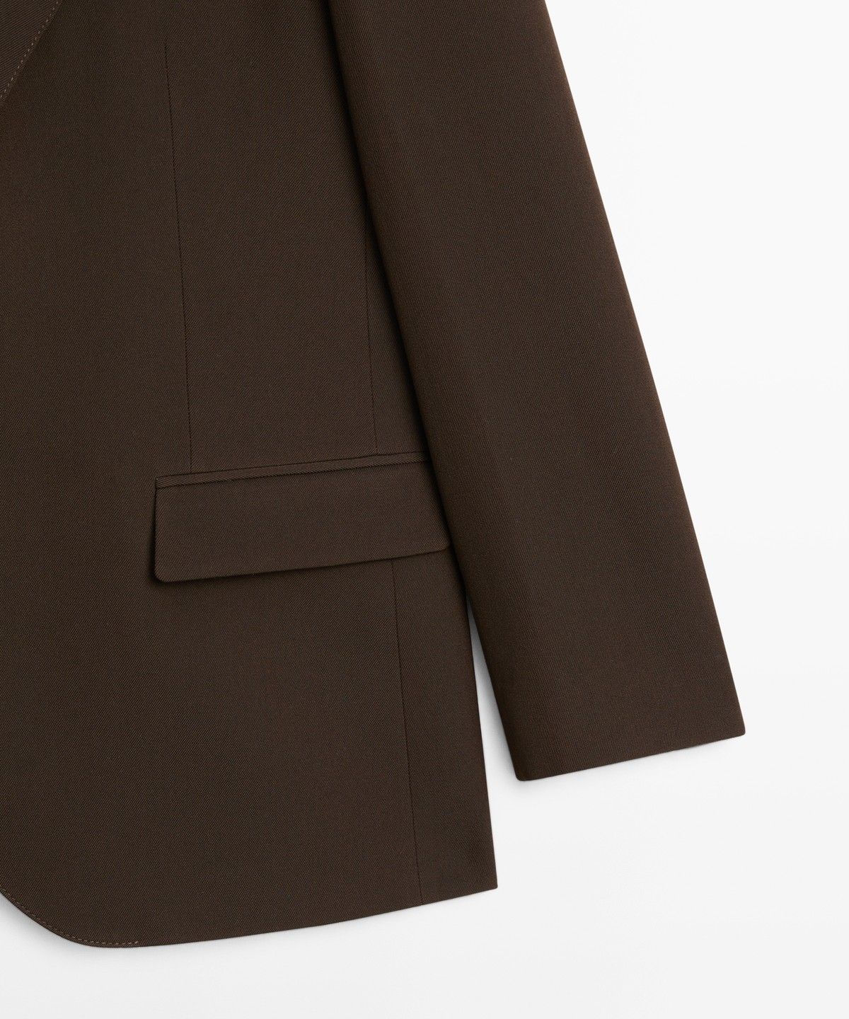 마시모두띠(MASSIMO DUTTI) 플루이드 울 블렌드 블레이저