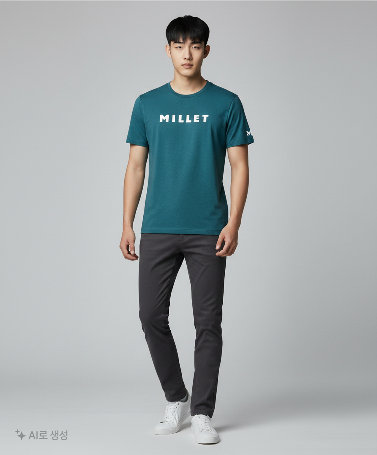 밀레(MILLET) 반소매 티셔츠 100