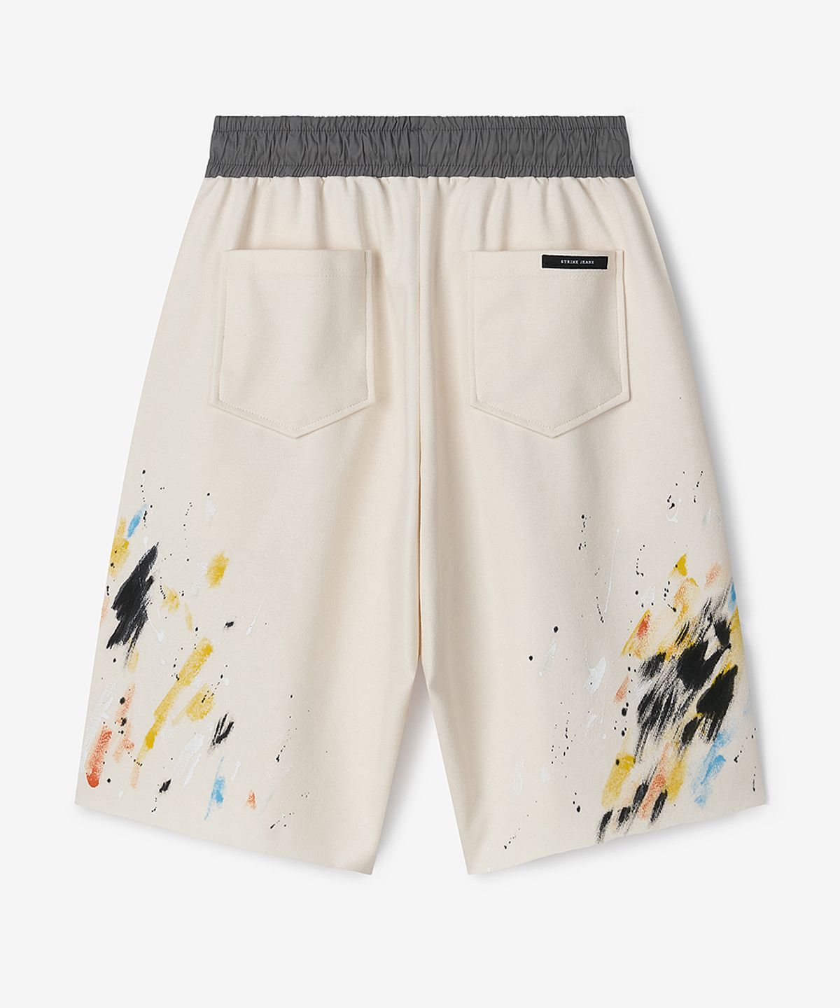 스트라이크(STRIKE) Atelier Painted Cut-Off Shorts (CREAM)