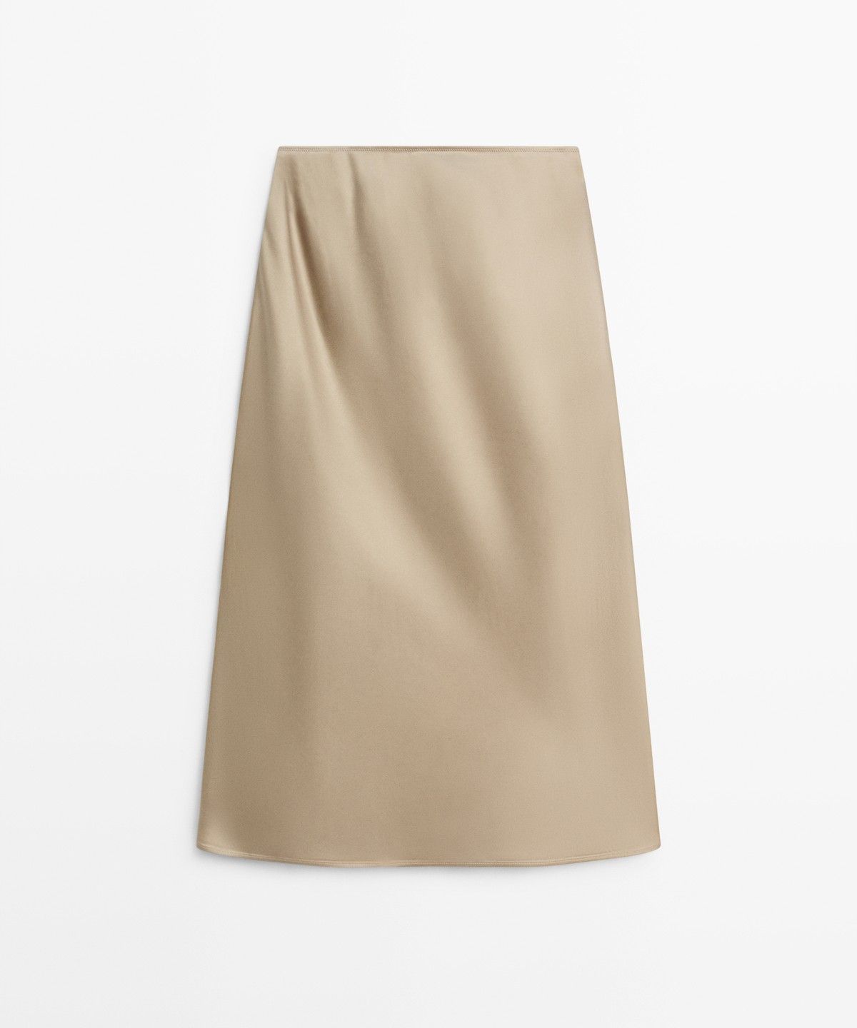 마시모두띠(MASSIMO DUTTI) 새틴 미디 스커트
