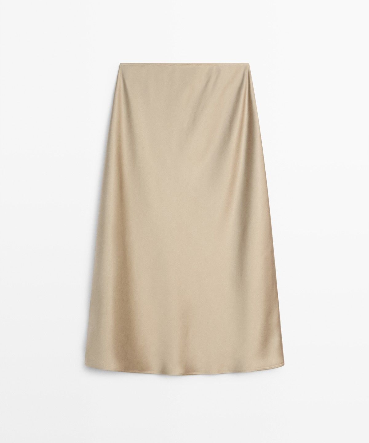 마시모두띠(MASSIMO DUTTI) 새틴 미디 스커트