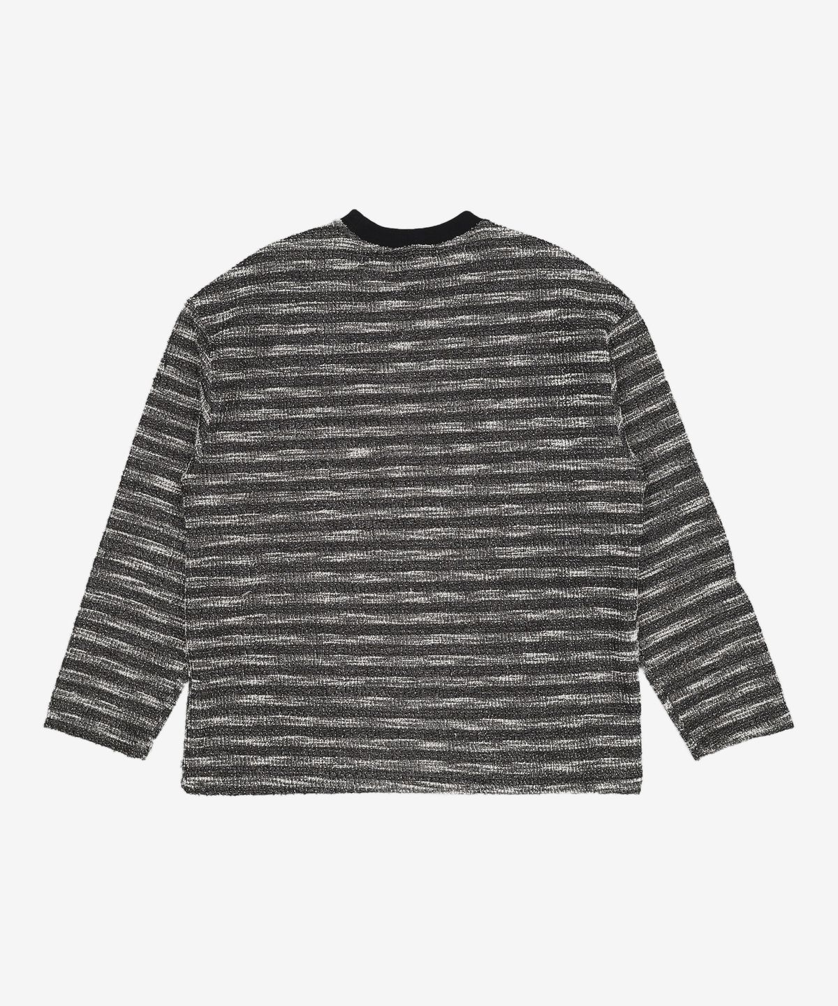 메종미네드(MAISON MINED) MIXED BOUCLE KNIT LONG SLEEVE BLACK M