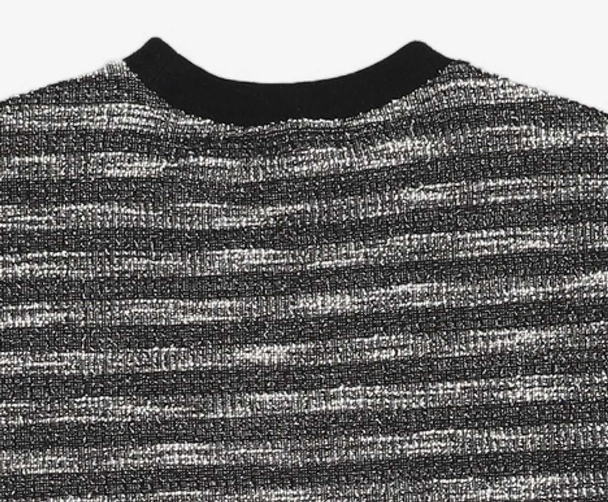 메종미네드(MAISON MINED) MIXED BOUCLE KNIT LONG SLEEVE BLACK M