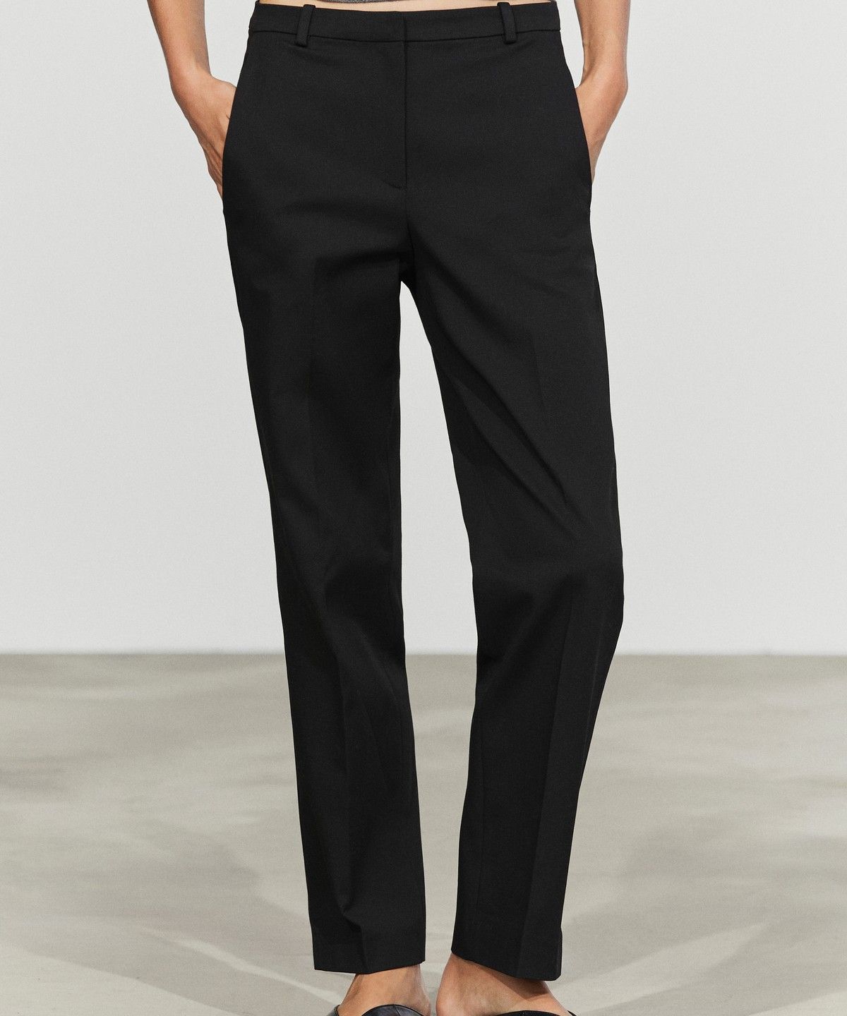 마시모두띠(MASSIMO DUTTI) 스트레치 스트레이트핏 팬츠