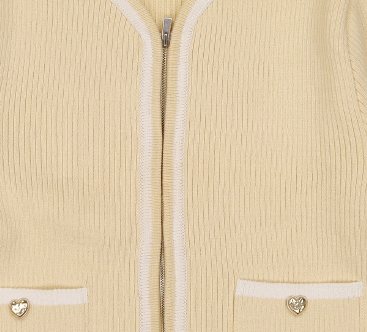 르아보네(LE ABONNE) ROUND ZIP-UP CARDIGAN_BUTTER FREE
