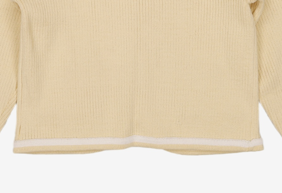 르아보네(LE ABONNE) ROUND ZIP-UP CARDIGAN_BUTTER FREE