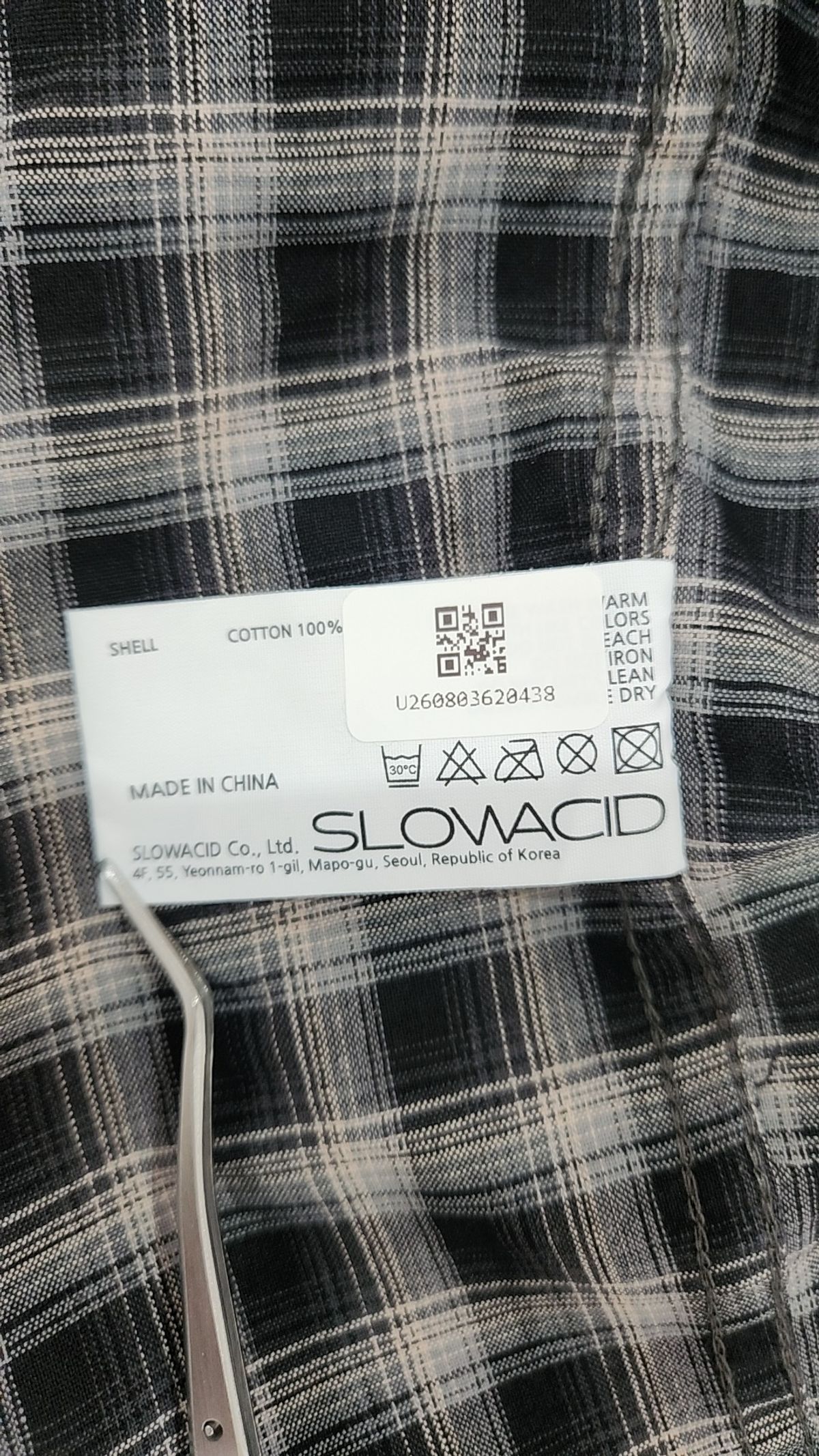 슬로우애시드(SLOWACID) 캐주얼 셔츠 M