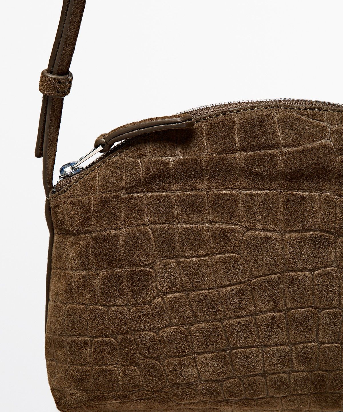 마시모두띠(MASSIMO DUTTI) 스플릿 스웨이드 크로스백