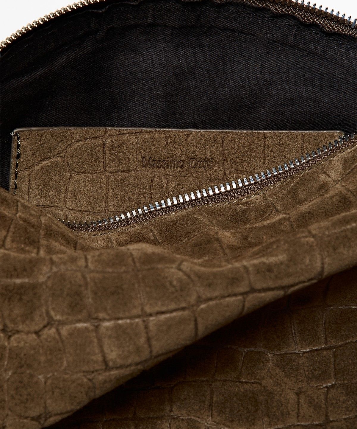 마시모두띠(MASSIMO DUTTI) 스플릿 스웨이드 크로스백