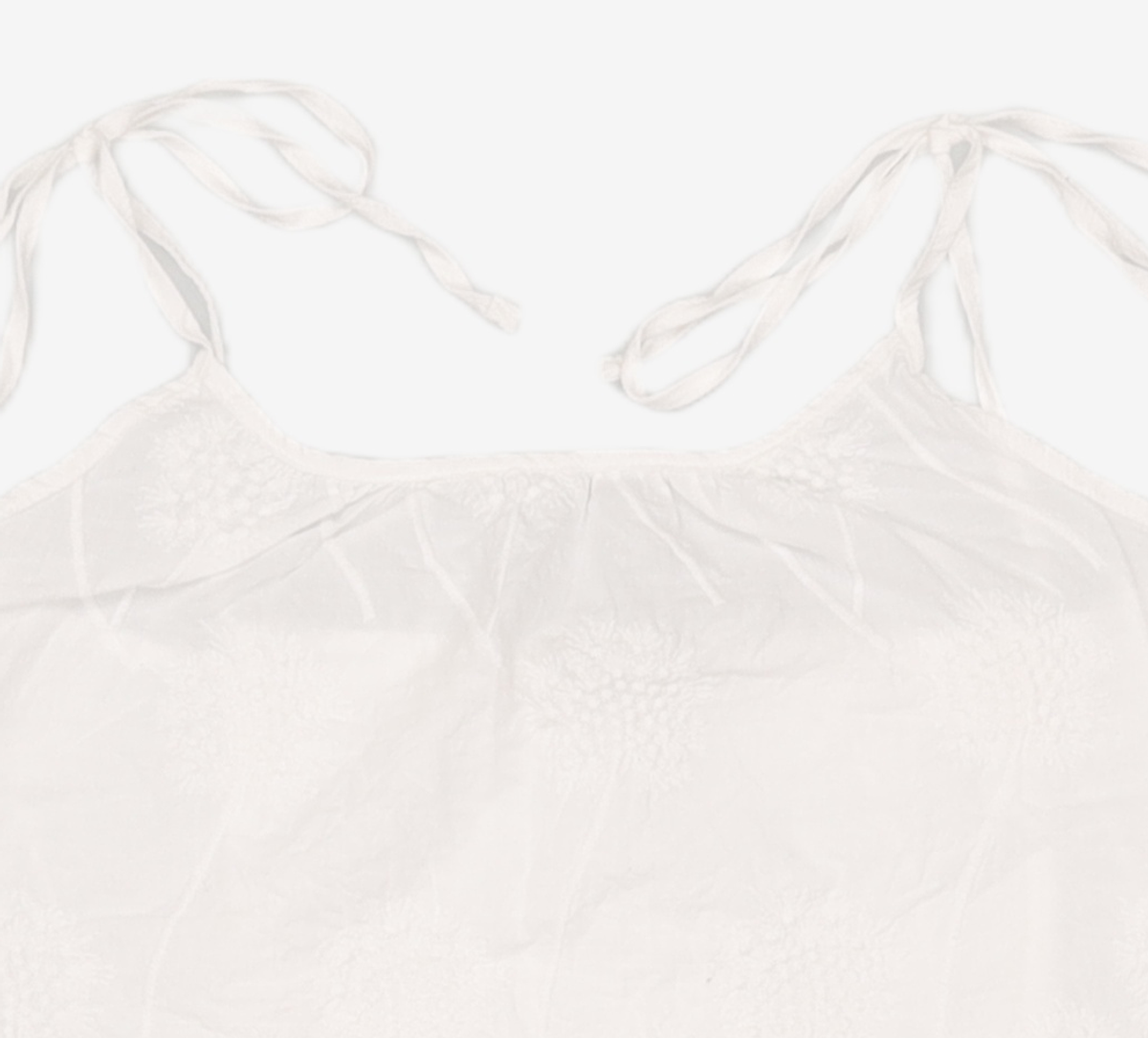 비뮤즈맨션(BEMUSE MANSION) Scallop lace halterneck top - White FREE