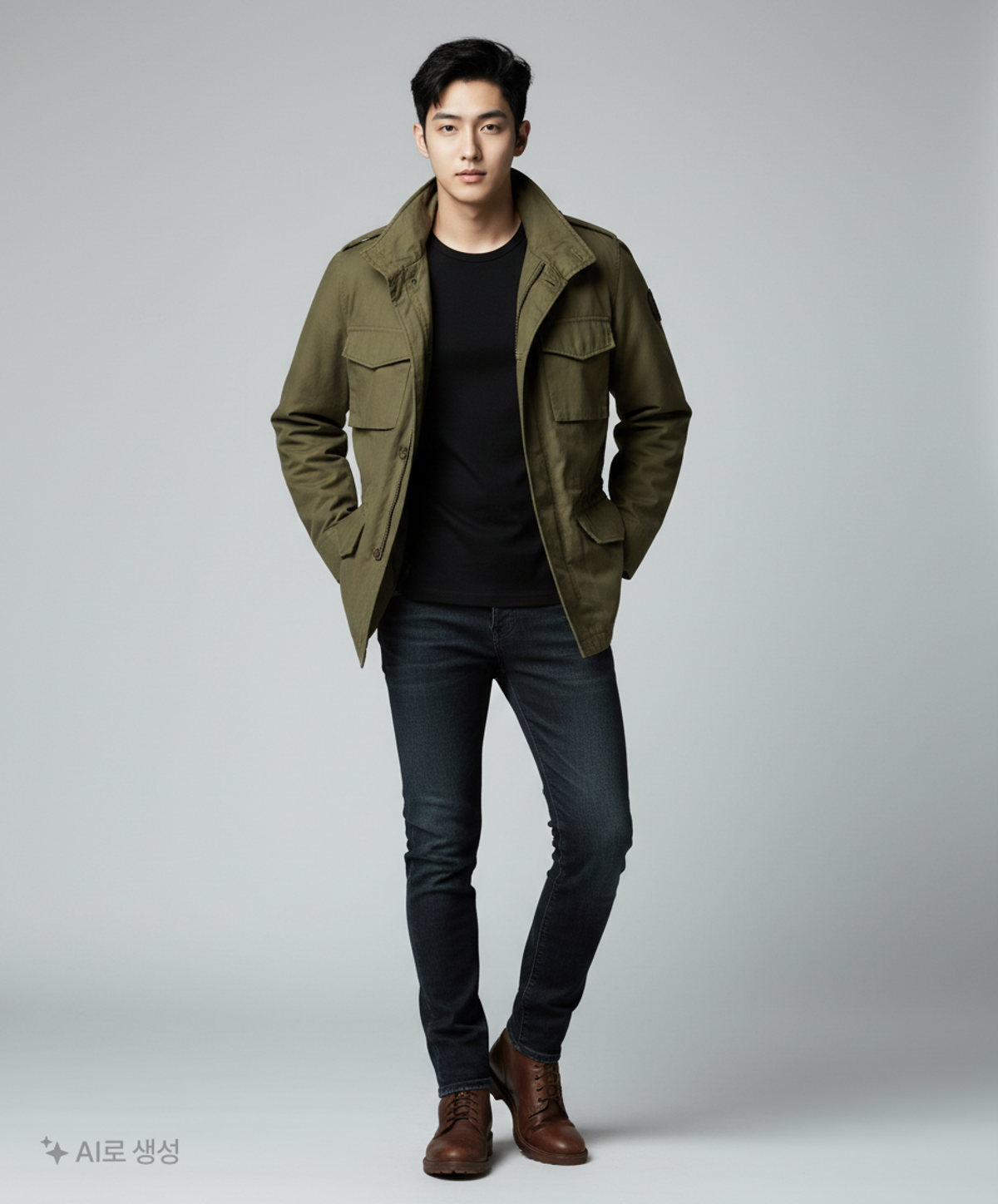 아스페시(ASPESI) 사파리/헌팅 재킷 S