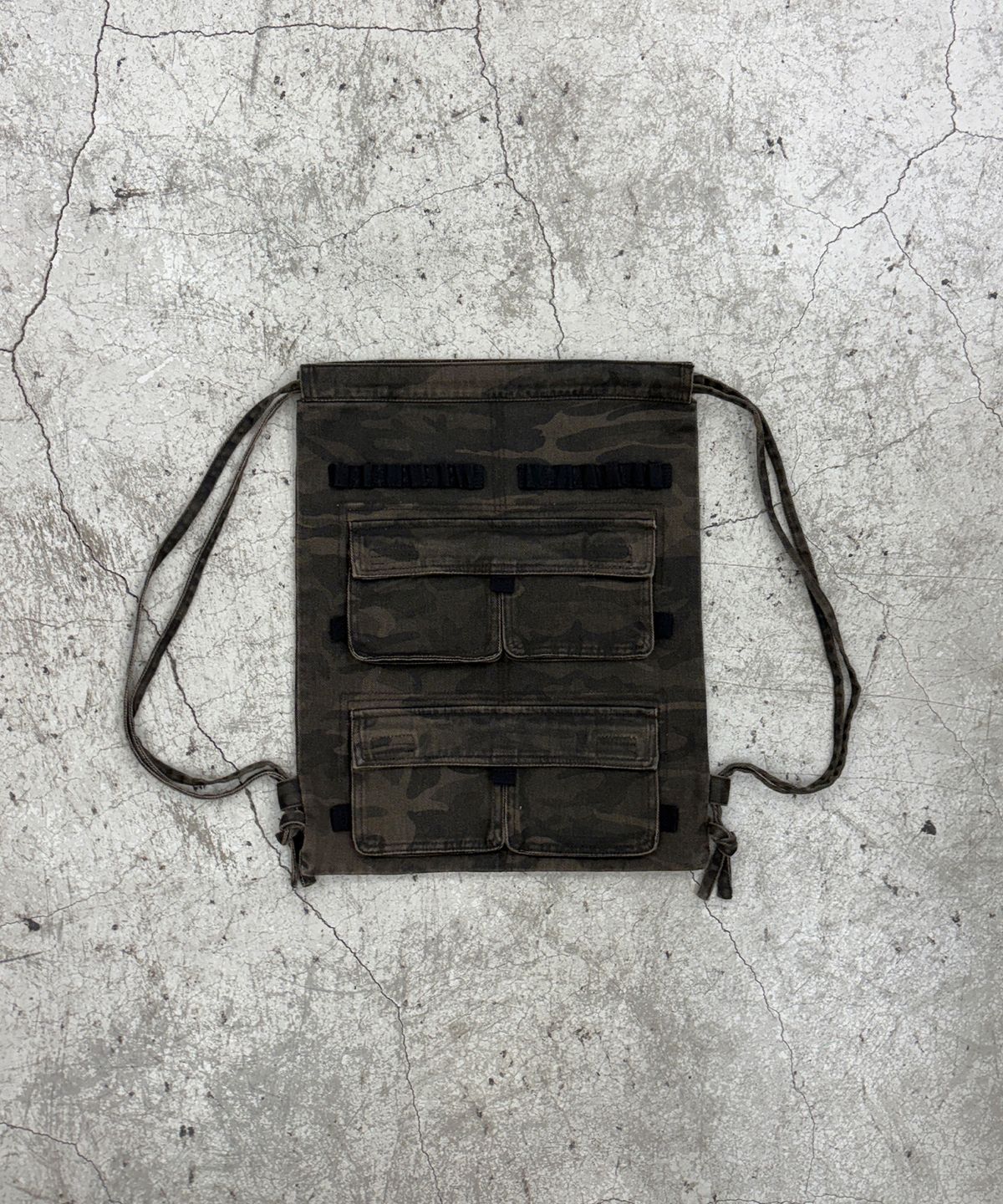기철(KICHUL) Military Pocket Cotton Gymsack (Camo)