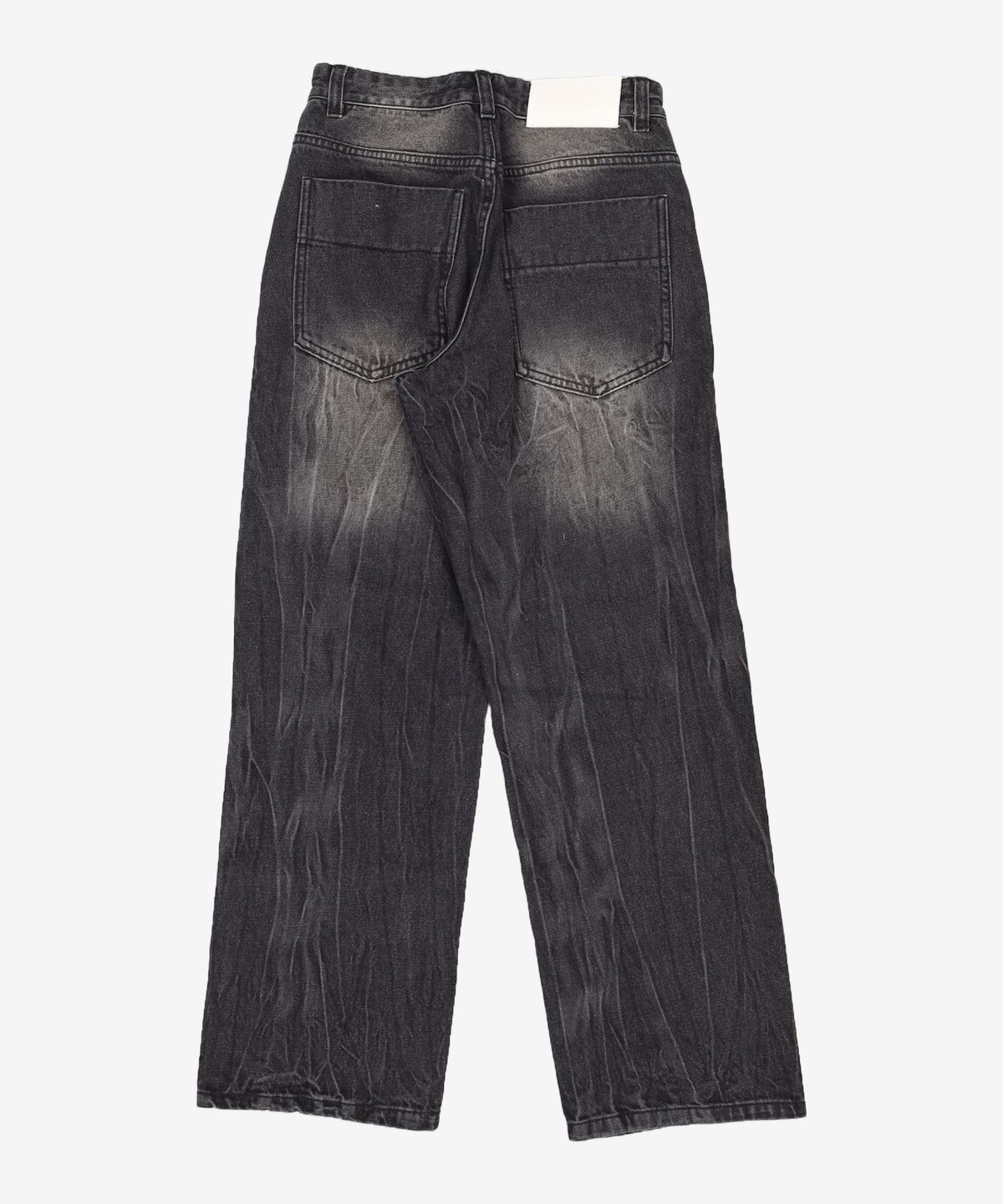 데케트(DECET) Mid Rise Wide Jeans DCPT027AshBlack 26