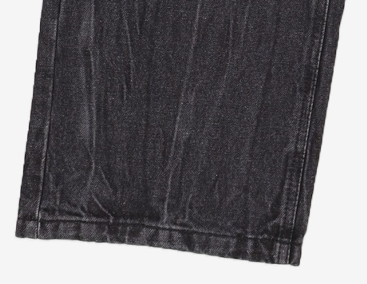 데케트(DECET) Mid Rise Wide Jeans DCPT027AshBlack 26