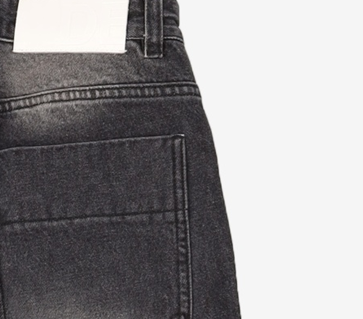 데케트(DECET) Mid Rise Wide Jeans DCPT027AshBlack 26