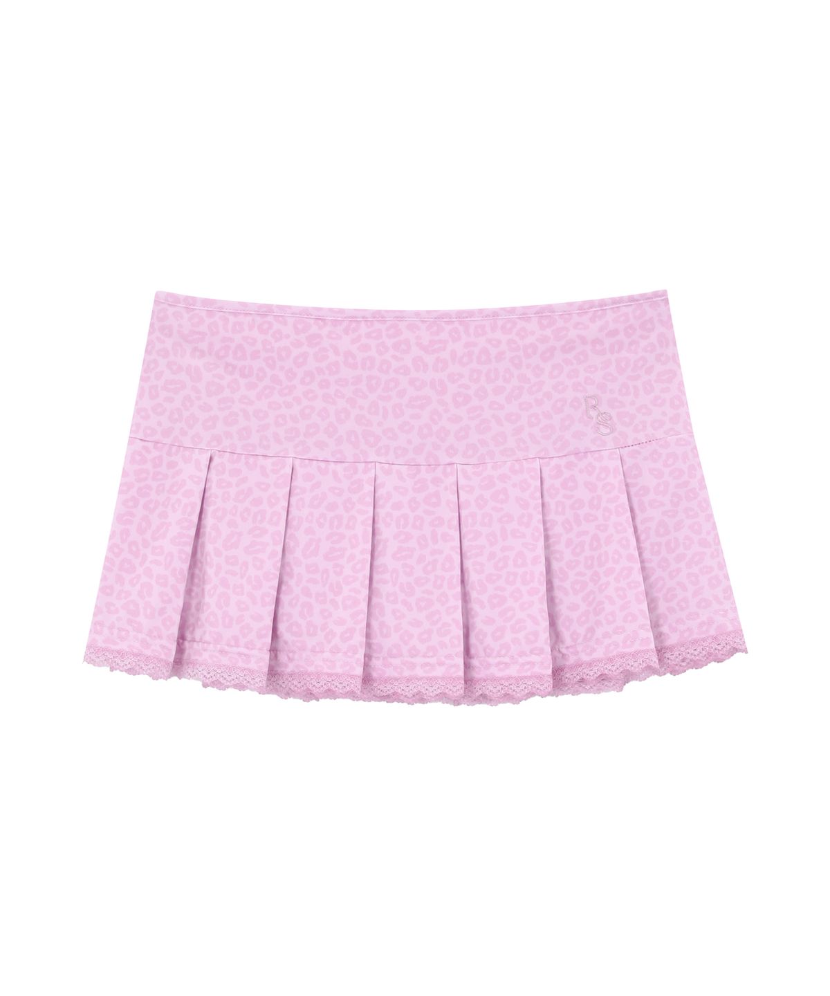 로잔느(ROSEANNE) Wish Micro Pleated Cover-Up Skirt (Pink Leopard)