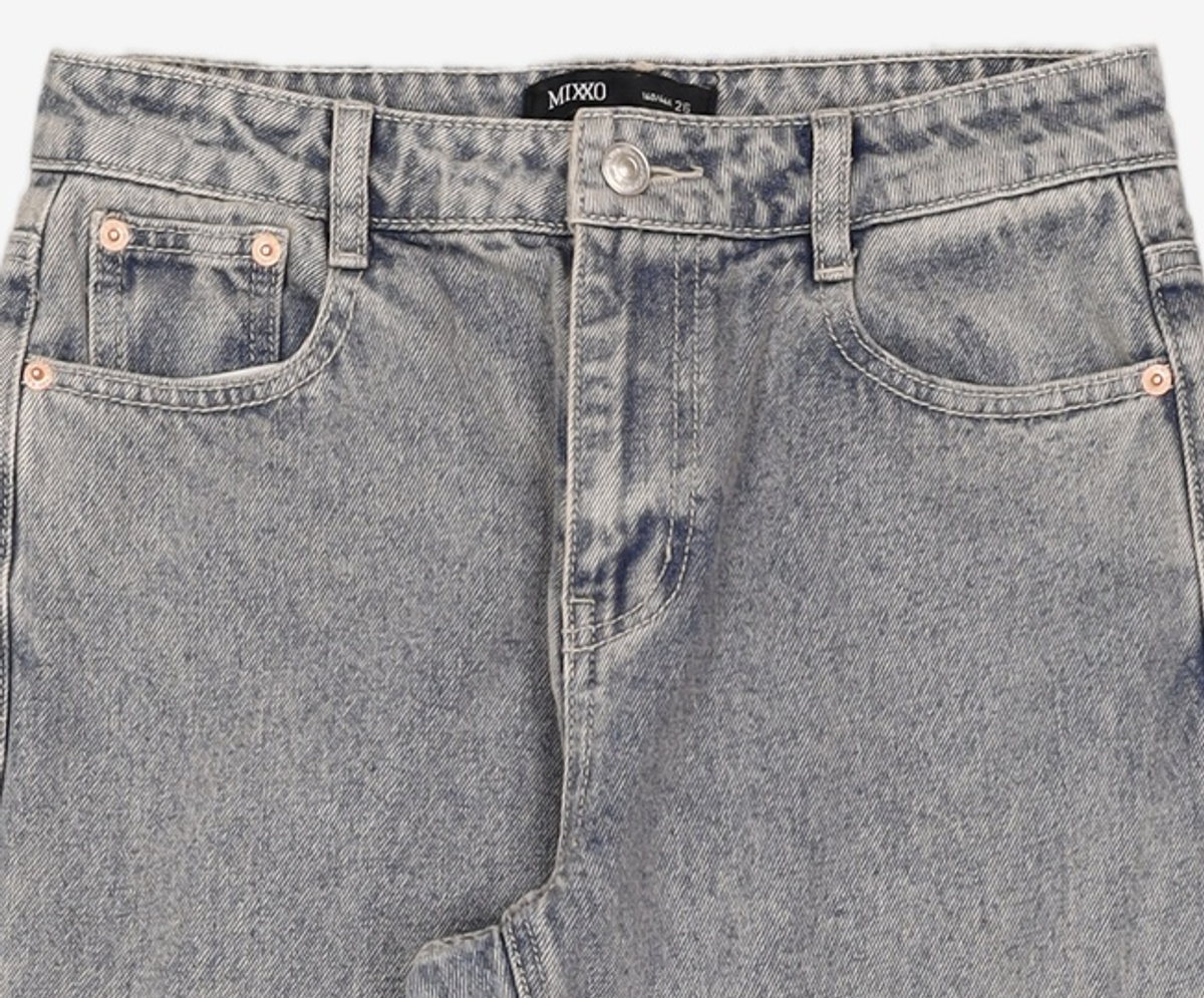 미쏘(MIXXO) 넌스판 일자핏 데님 MIWTJC413J 26