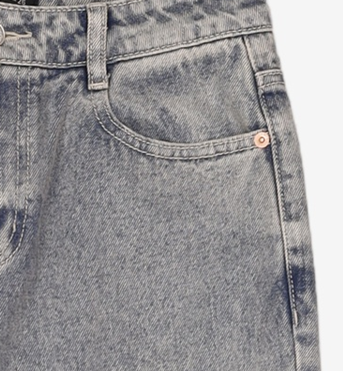 미쏘(MIXXO) 넌스판 일자핏 데님 MIWTJC413J 26