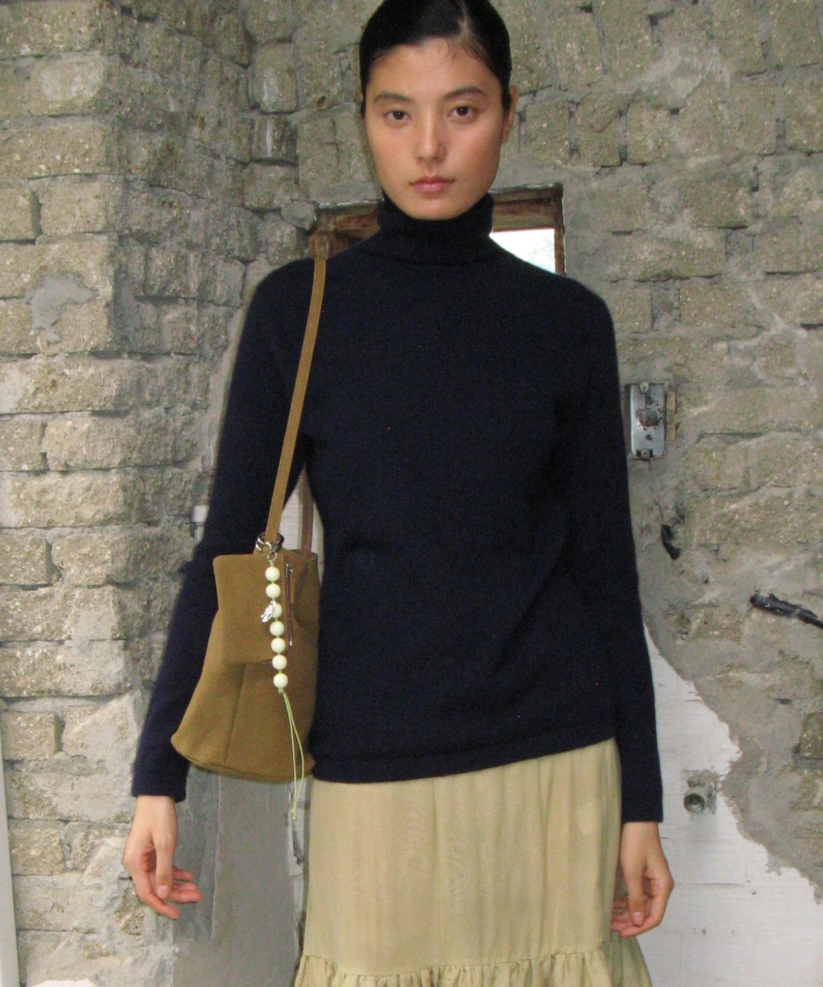 포테(POTE) [1차:9/18예약출고] 0016 Soft Bucket Bag_Camel