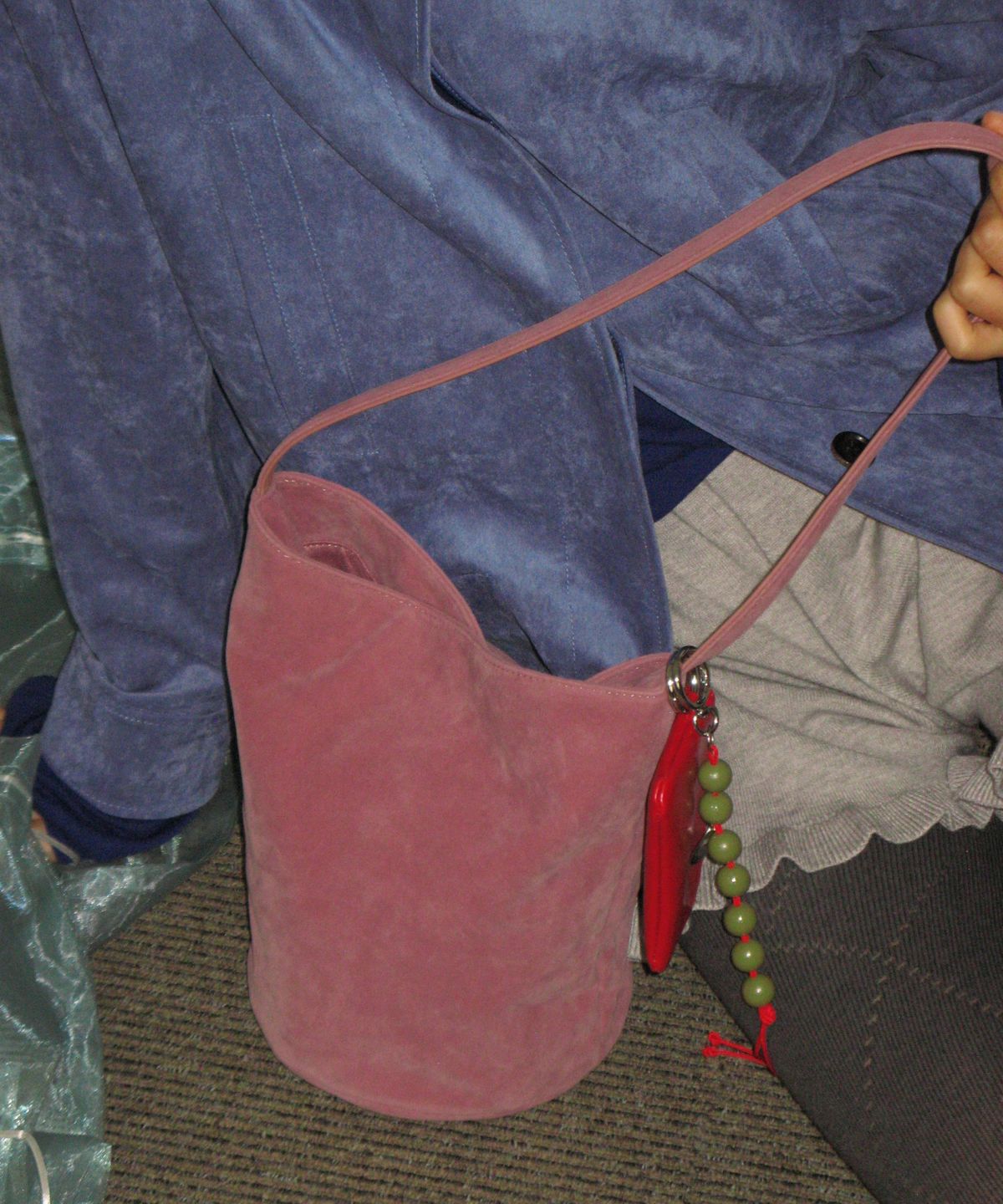 포테(POTE) [1차:9/18예약출고] 0016 Soft Bucket Bag_Pale Rose