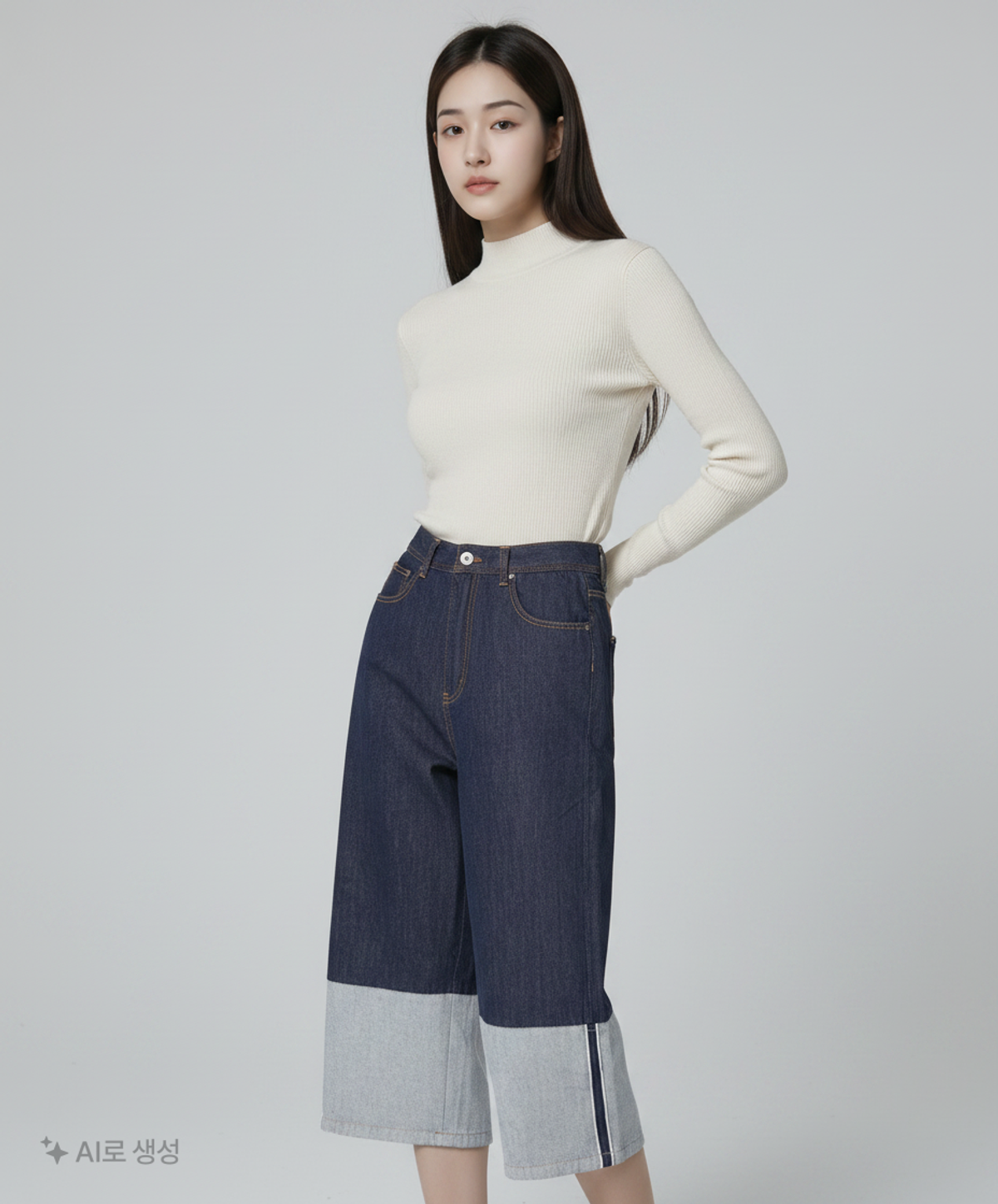 모노크롬(MONOCHROME) 청/데님 팬츠 S