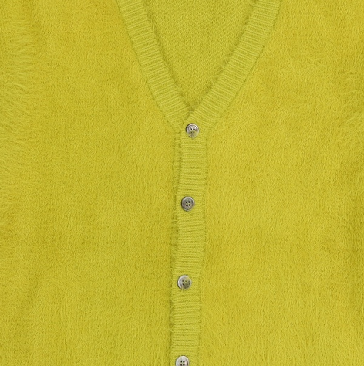 노매뉴얼(NOMANUAL) BULKY HAIRY CARDIGAN - OLIVE S