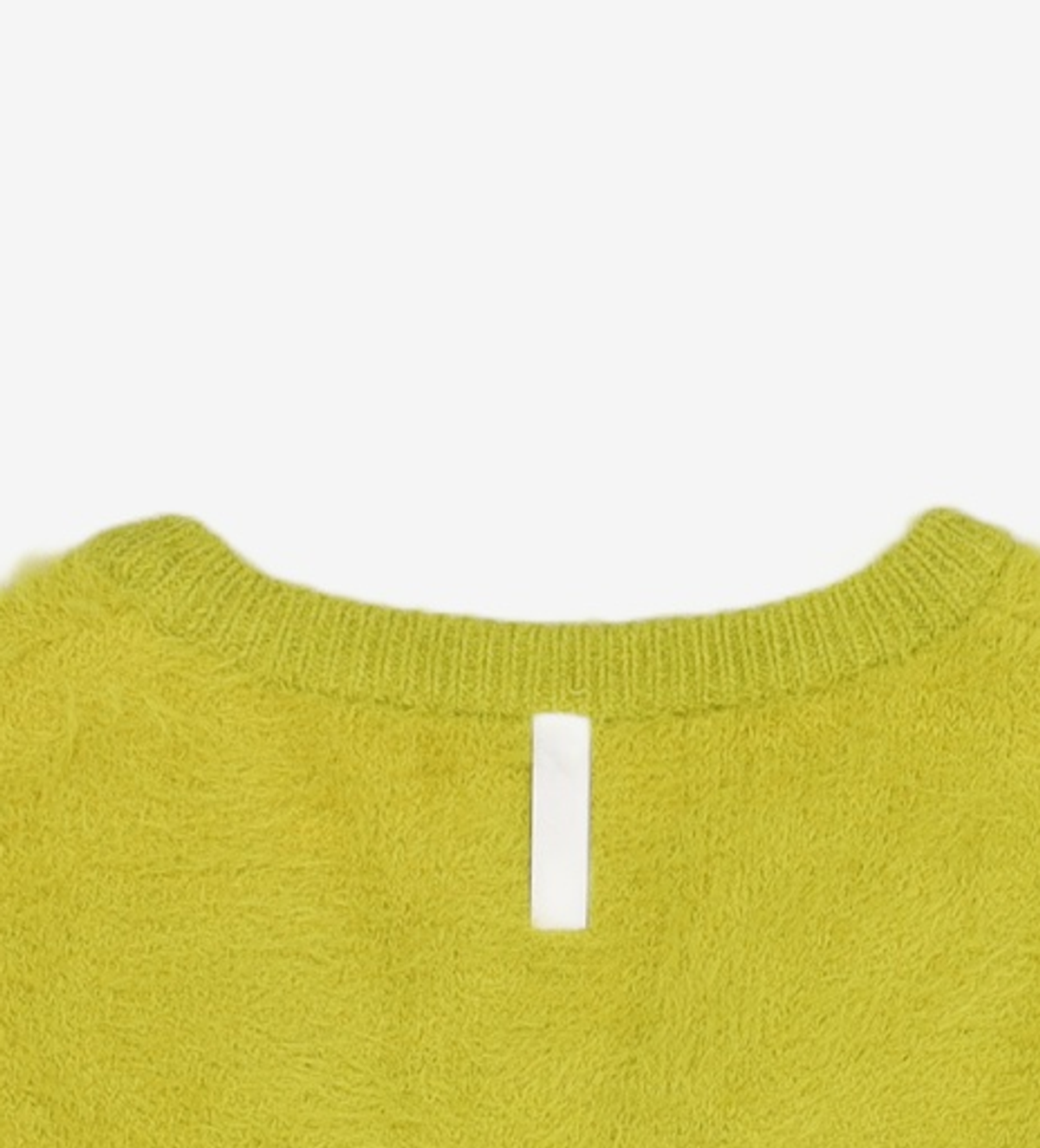 노매뉴얼(NOMANUAL) BULKY HAIRY CARDIGAN - OLIVE S