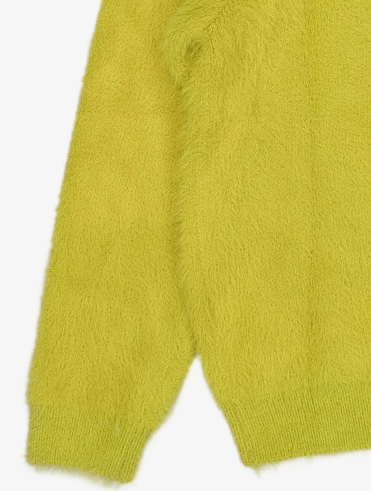 노매뉴얼(NOMANUAL) BULKY HAIRY CARDIGAN - OLIVE S