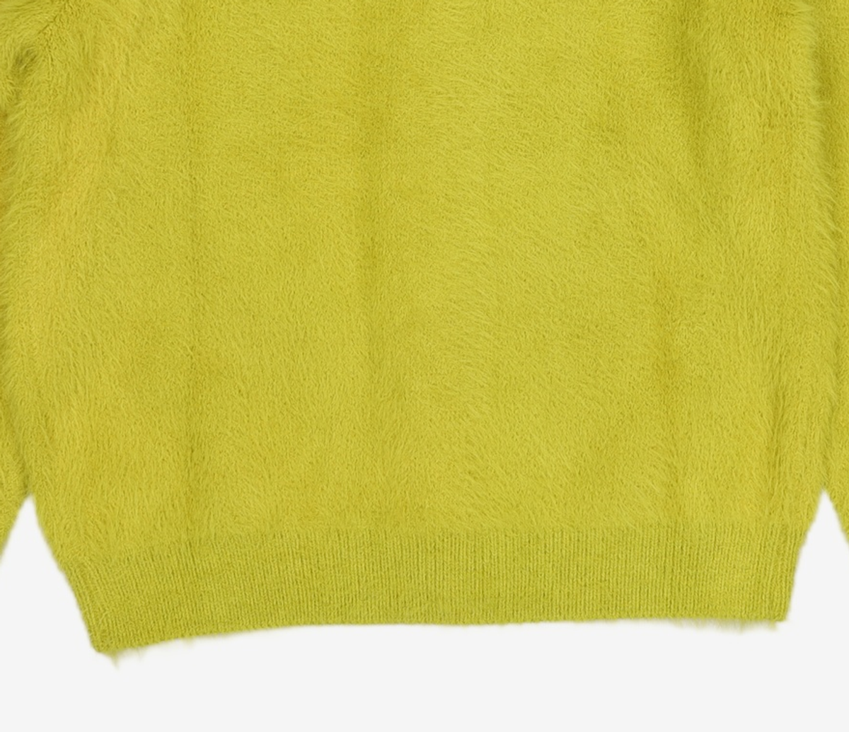 노매뉴얼(NOMANUAL) BULKY HAIRY CARDIGAN - OLIVE S