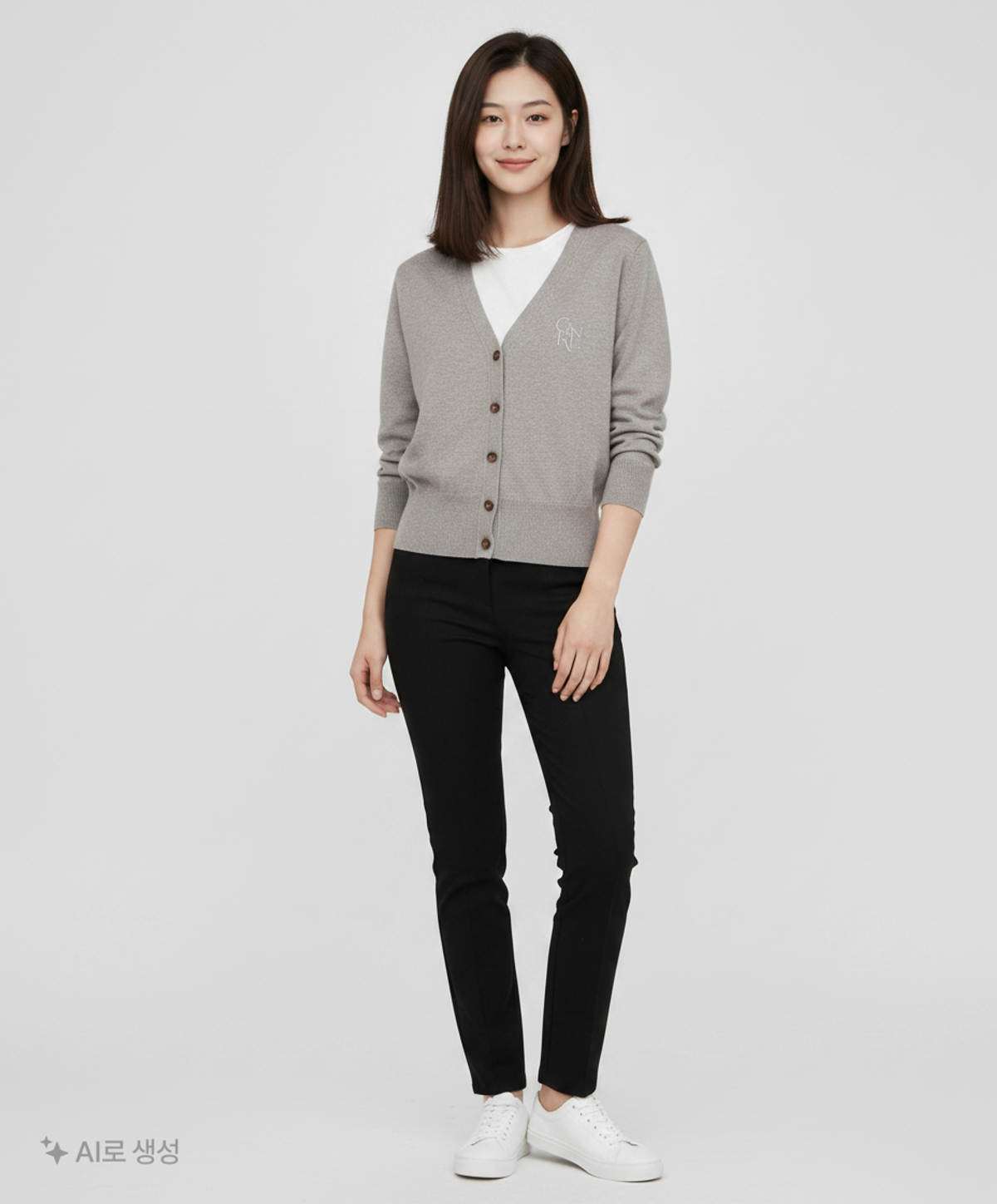 제너럴 아이디어(GENERAL IDEA) GNRL 베이직 가디건 [GREY] / W22F06004 S