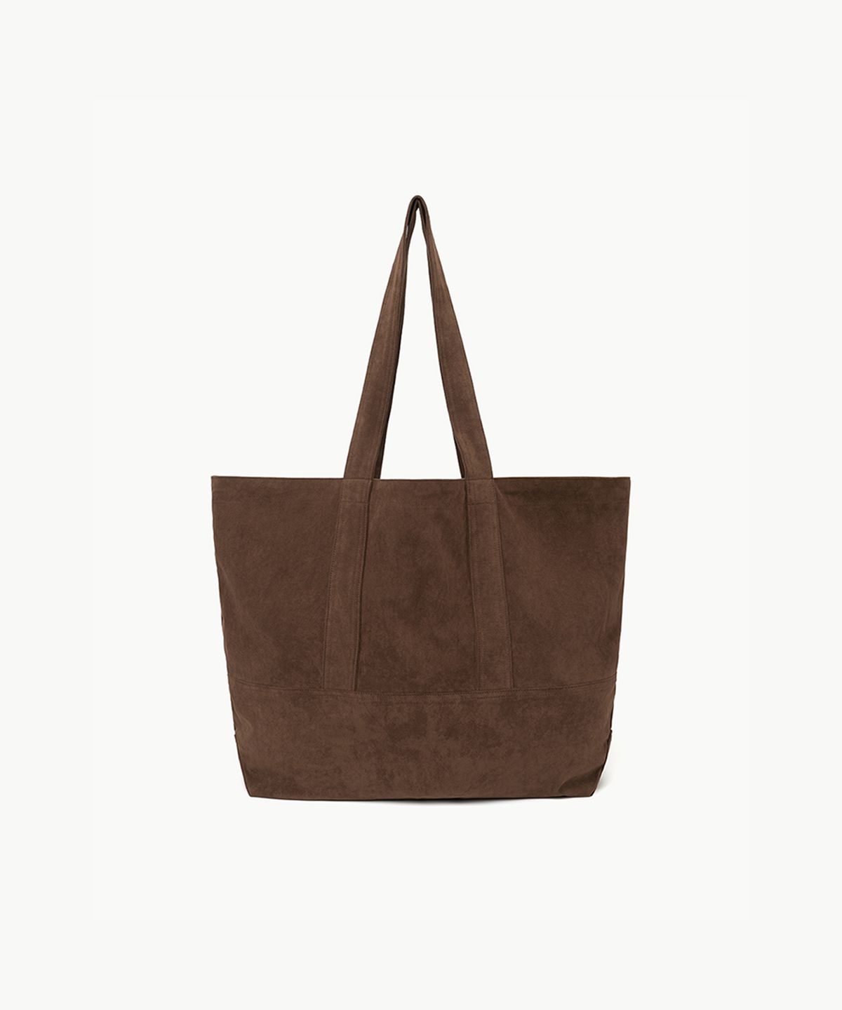 하오스(HAOS) H SUEDE BIG TOTE BAG (BROWN)