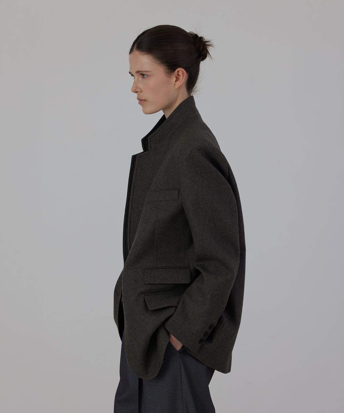퀸스래빗(Q'SRB) Classic Tailored Wool Single Jacket