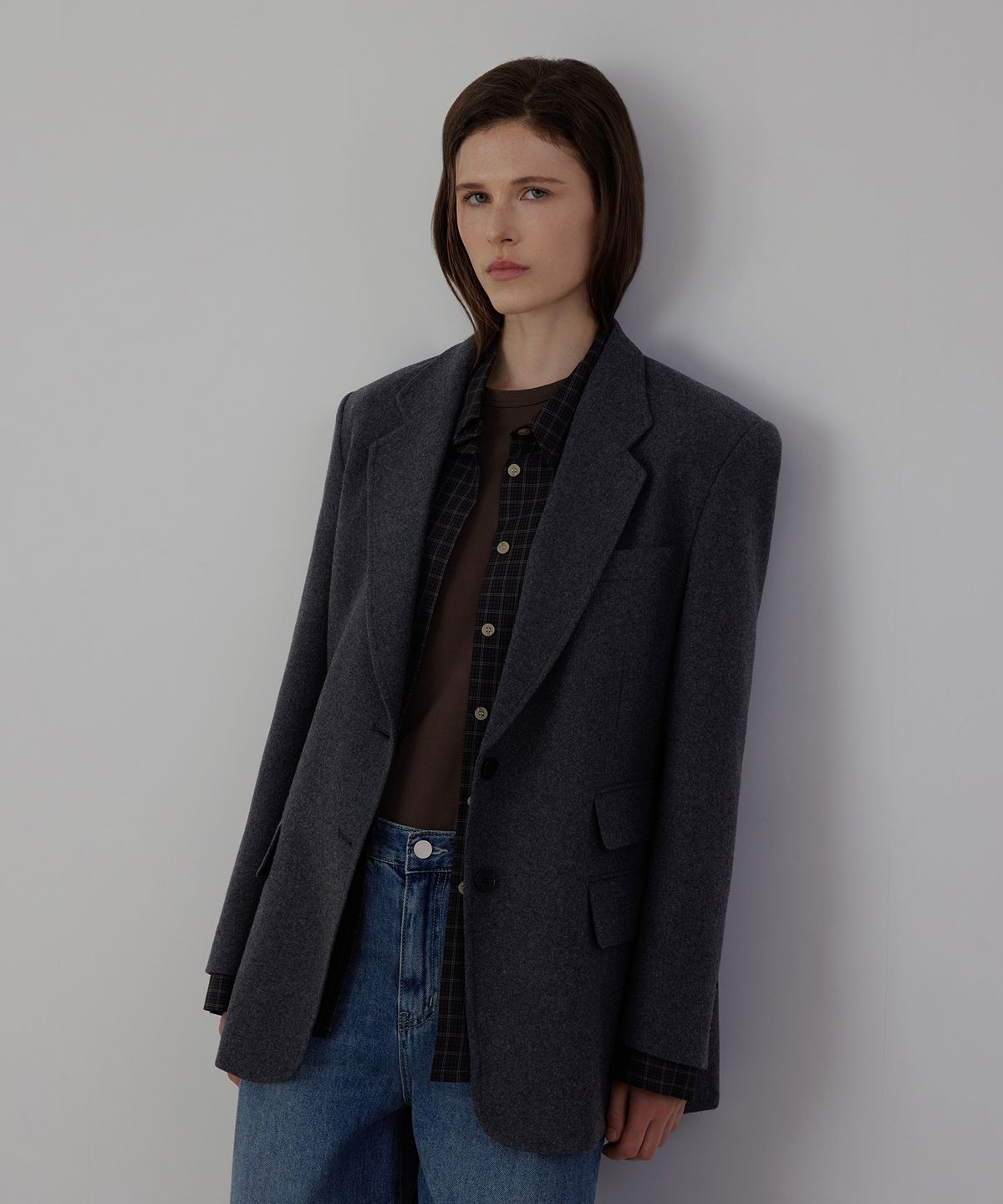 퀸스래빗(Q'SRB) Classic Tailored Wool Single Jacket