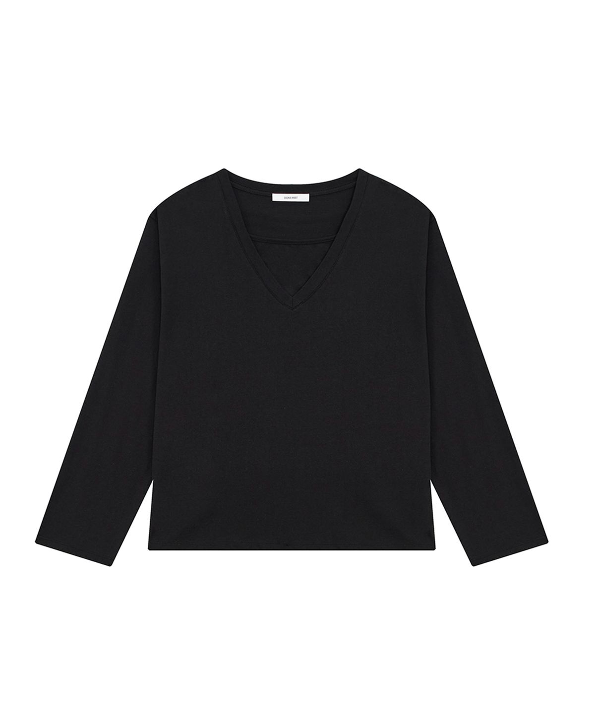 퀸스래빗(Q'SRB) Fluid Layered V-Neck Long Sleeve Tee