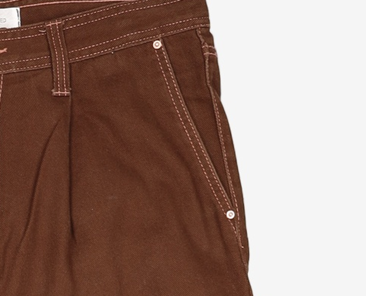 메종미네드(MAISON MINED) FORE POCKET CARPENTER WIDE PANTS BROWN 50