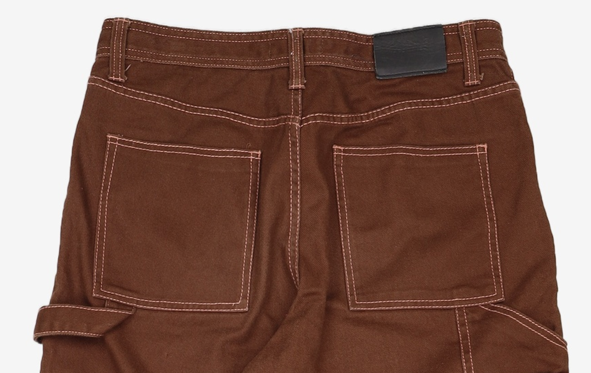 메종미네드(MAISON MINED) FORE POCKET CARPENTER WIDE PANTS BROWN 50